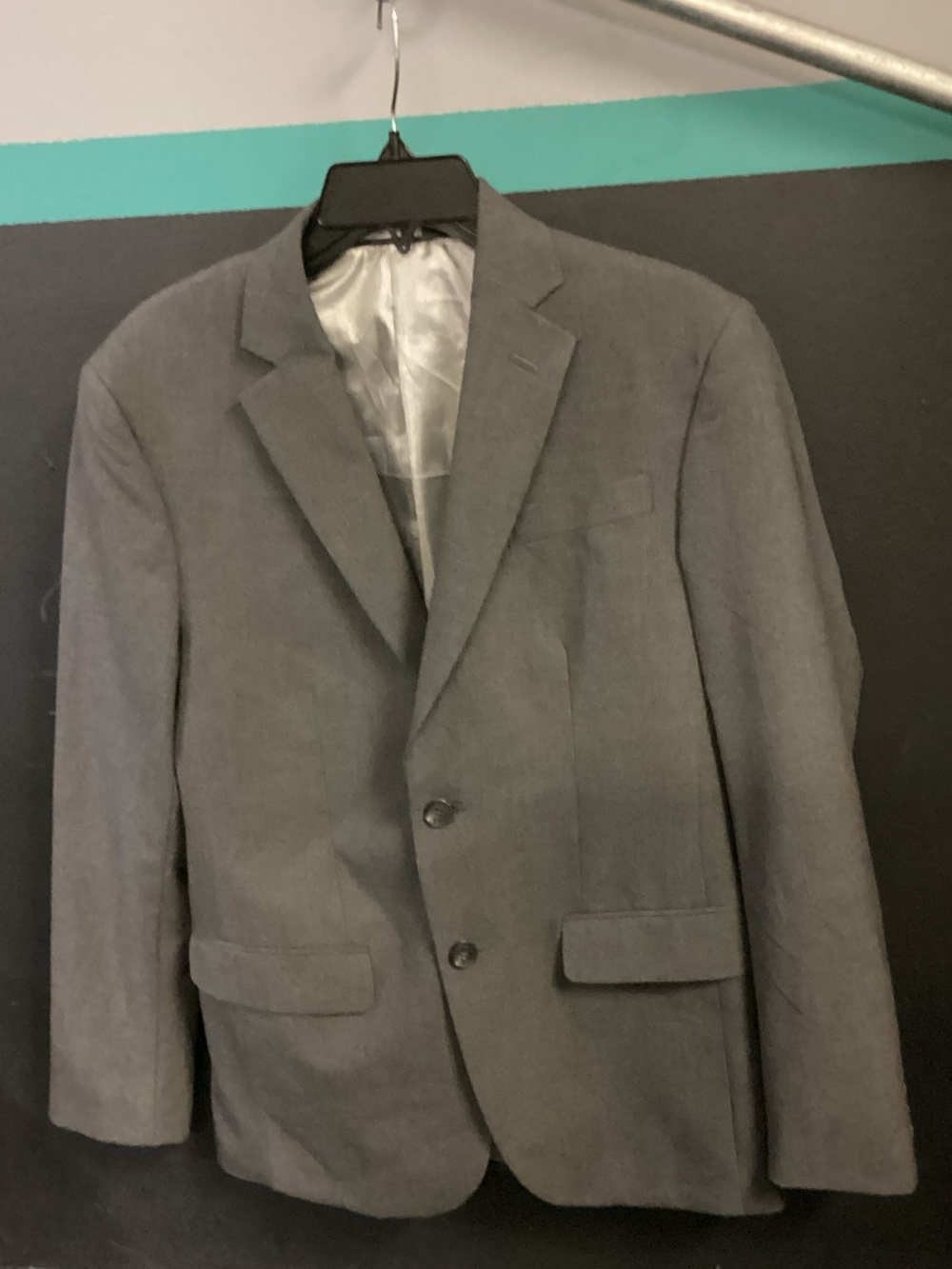 jf j.ferrar Men's Gray Two-Button Sport Coat